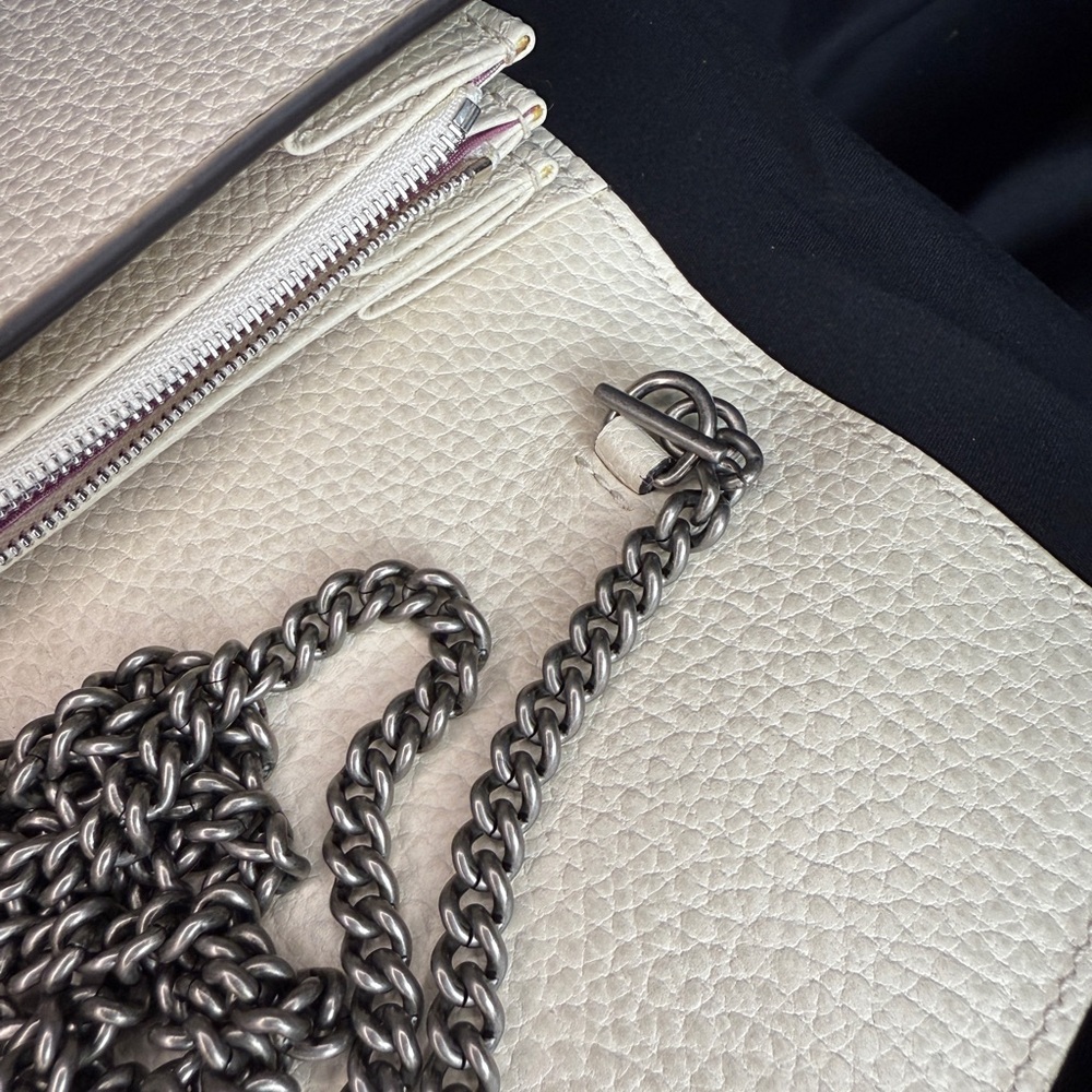 Gucci Ivory White Leather Dionysus Wallet on Chain (WOC) Bag - Picture 16 of 16